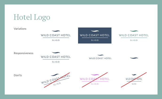 hotel logo variations guidelines