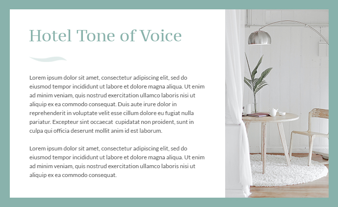 hotel tone of voice guidelines