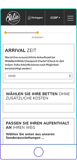 Extras hinzufügen check-in