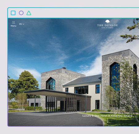 Webdesign-Projekt für The Dunloe Hotel & Gardens