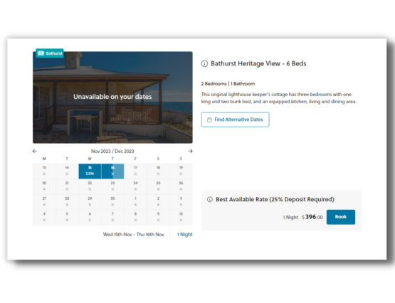 Customised Booking Engine for Rottnest Island Hotel