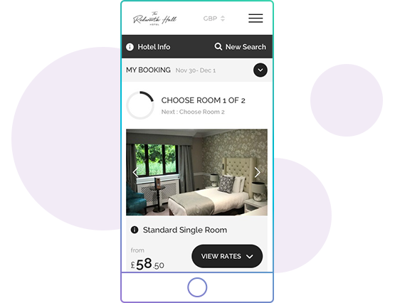 Mobile First Buchungsmaschine