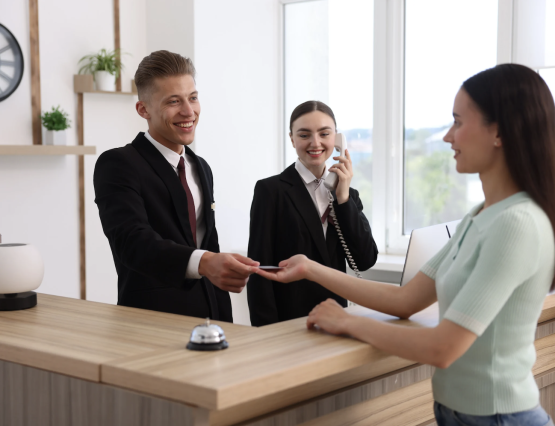 Front Desk Check-in Process with Opera