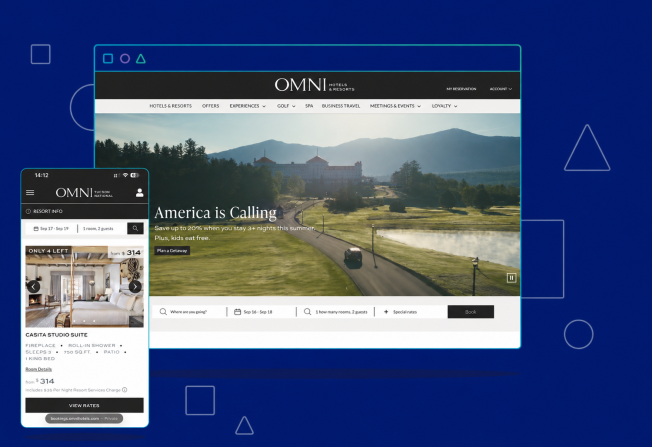 Hotel Booking Engine Homepage Banner